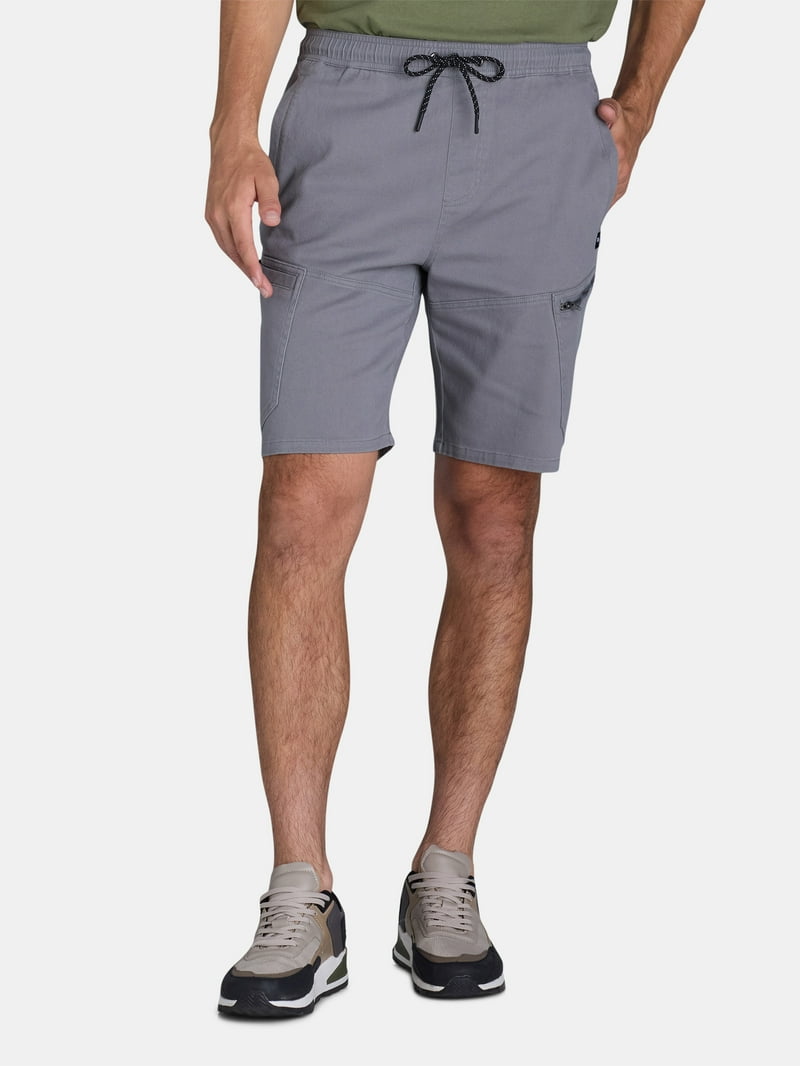 パンツ Stretch Twill Shorts Tony Hawk Men's Stretch Twill Cargo Shorts with Zip Pockets