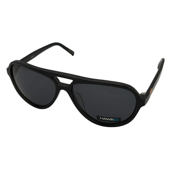 Tony Hawk Mens Black Plastic Rxable Aviator Sunglass, Smoke Lens 2002 2