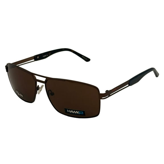 Tony Hawk Mens Brown Rectangle Rxable Metal Sunglass, Brown Lens 2003 1