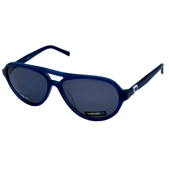 Tony Hawk Mens Navy Plastic Rxable Aviator Sunglass, Smoke Lens 2002 2