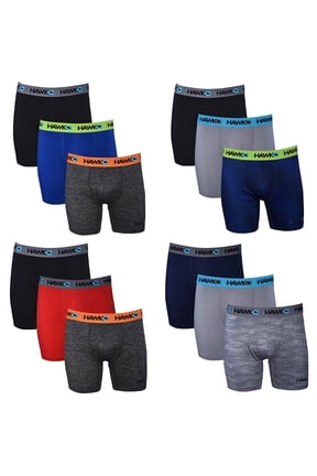 Mens Performance Boxer Briefs - 12-Pack Athletic Fit Breathable Tagless Underwear