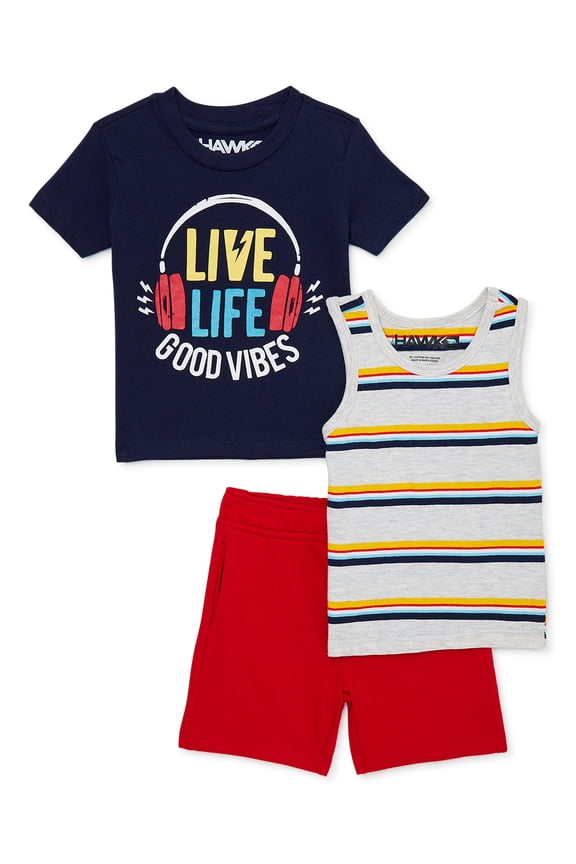 Toddler Boy 3Pc Outfit Sets, Sizes 2T-4T