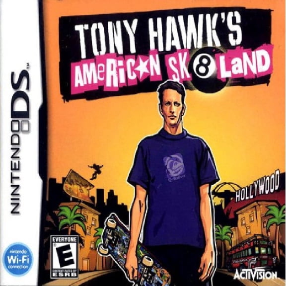 Restored Tony Hawk's American Sk8land Nintendo DS & DSi Skateboarding Sports Game, Parental Controls,1 Offline Player