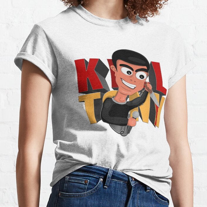 Tony Hinchcliffe With a Knife Kill Tony Illustration by Ina Classic TShirt