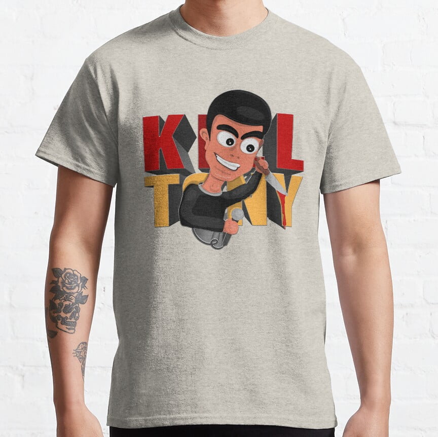 Tony Hinchcliffe With a Knife Kill Tony Illustration by Ina (White) Classic TShirt