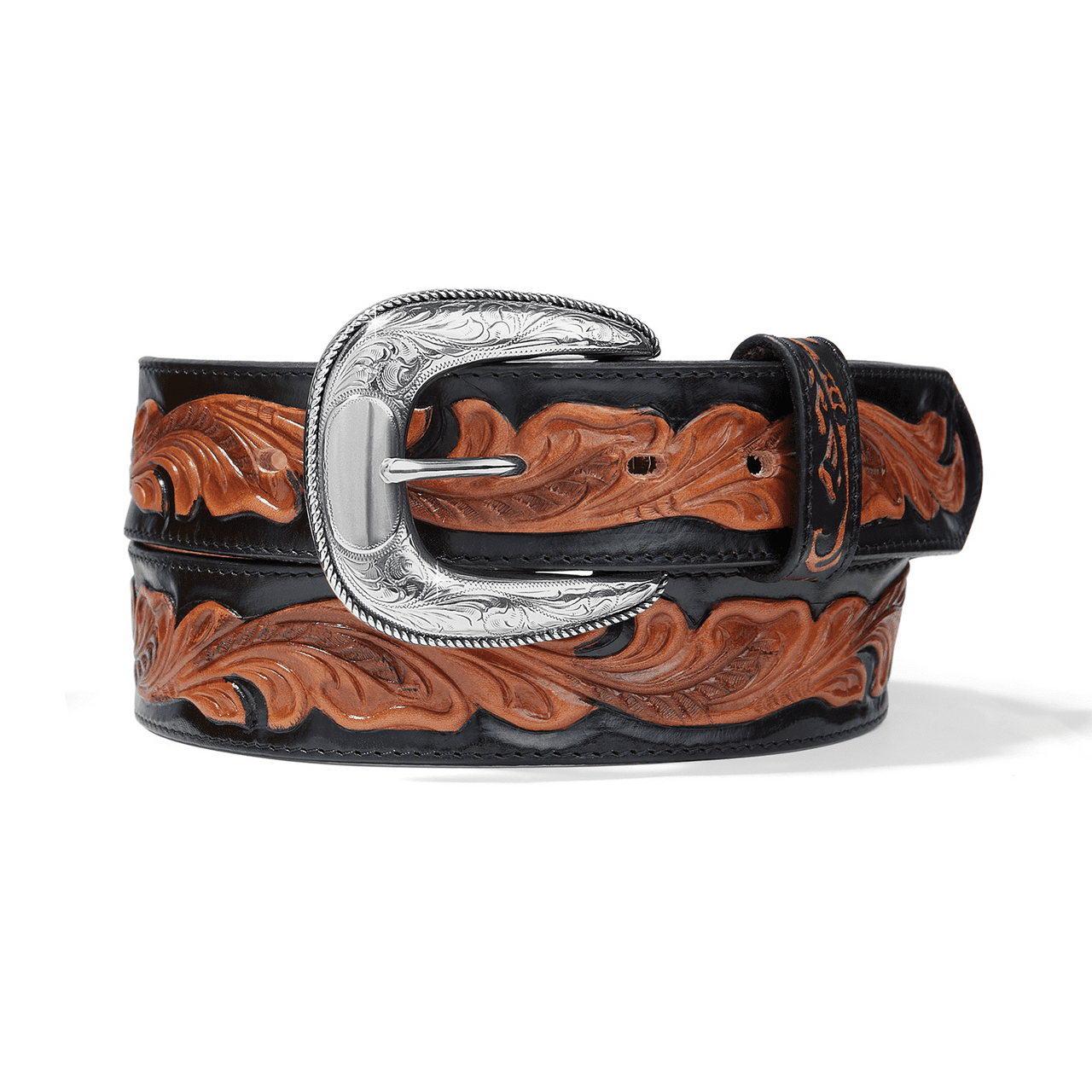Tony Lama Distressed Brown Leather Belt for Men