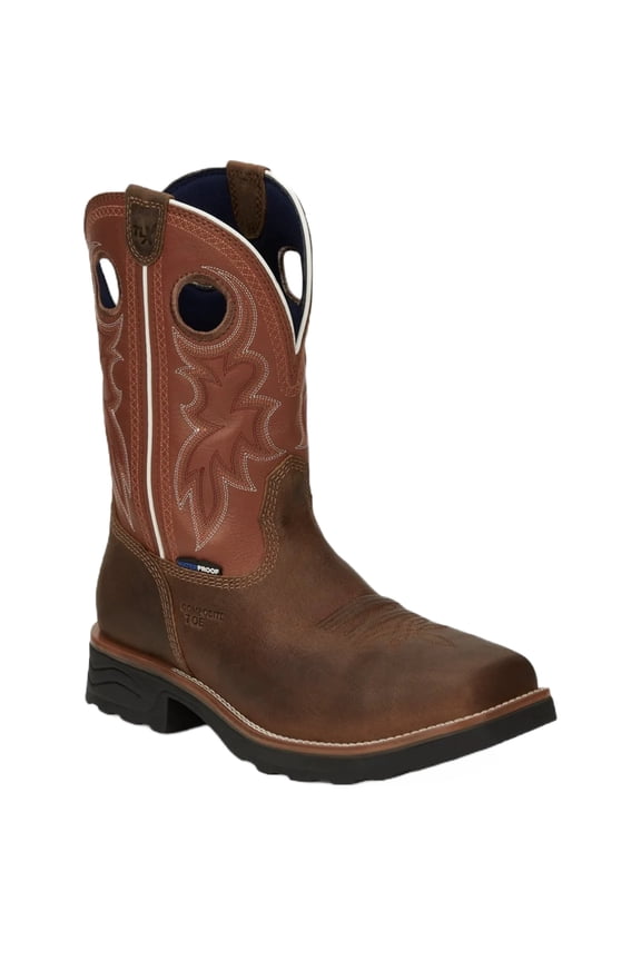 Tony Lama Men's 3R Fireball Waterproof Work Boot Composite Toe Tan 7 D(M) US