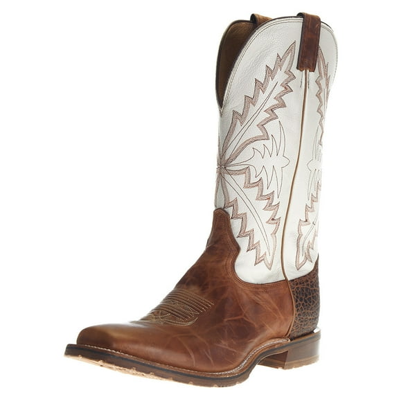 Tony Lama Men's Antonio Western Boot Broad Square Toe Brown 13 D(M) US