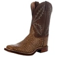 thumbnail image 1 of Tony Lama Men's Bowie Taupe Brown Elephant Print Leather Boots XT5103, 1 of 5