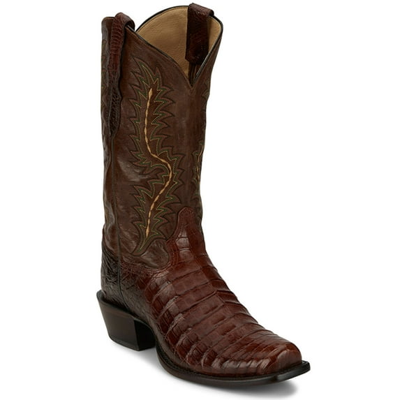 Tony Lama Men's Chasi Exotic Caiman Western Boot Broad Square Toe - SP1012 12 EE US