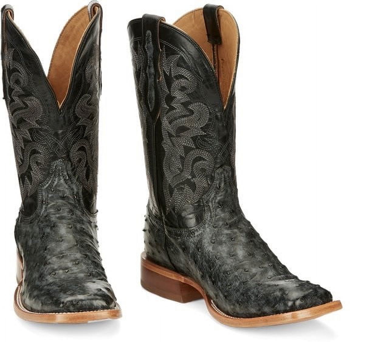 Tony Lama Men's Moore Western Boot Square Toe Grey 13 EE US