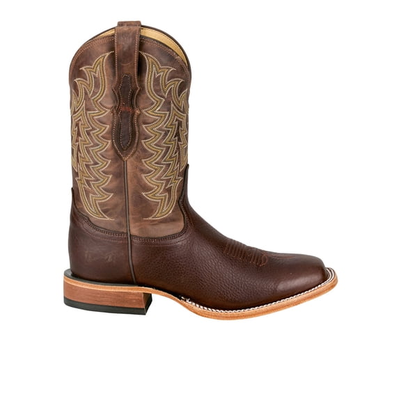 Tony Lama Mens Alfredo 11 Inch American Bison Square Toe Cowboy Mid Calf B