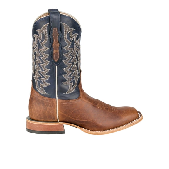 Tony Lama Mens Alfredo 11 Inch American Bison Square Toe Cowboy Mid Calf B