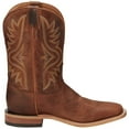 thumbnail image 1 of Tony Lama Men's Worn Goat Leather Americana Western Boot Broad Square Toe Tan 9 D(M) US, 1 of 5