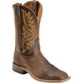 thumbnail image 1 of Tony Lama Men's Worn Goat Leather Americana Western Boot Broad Square Toe Tan 11 D(M) US, 1 of 7