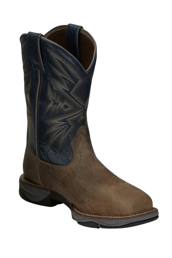 Tony Lama Men's Bartlett Stone Western Work Boot Steel Toe Brown 11 D(M) US