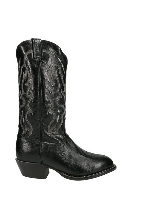 Tony Lama Men's Bonham Smooth Ostrich Western Boot Round Toe - CT871 9.5 EE US