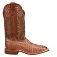 thumbnail image 1 of Tony Lama Men's San Saba Vintage Full Quill Ostrich Western Boot Broad Square Chocolate 11.5 D(M) US, 1 of 5