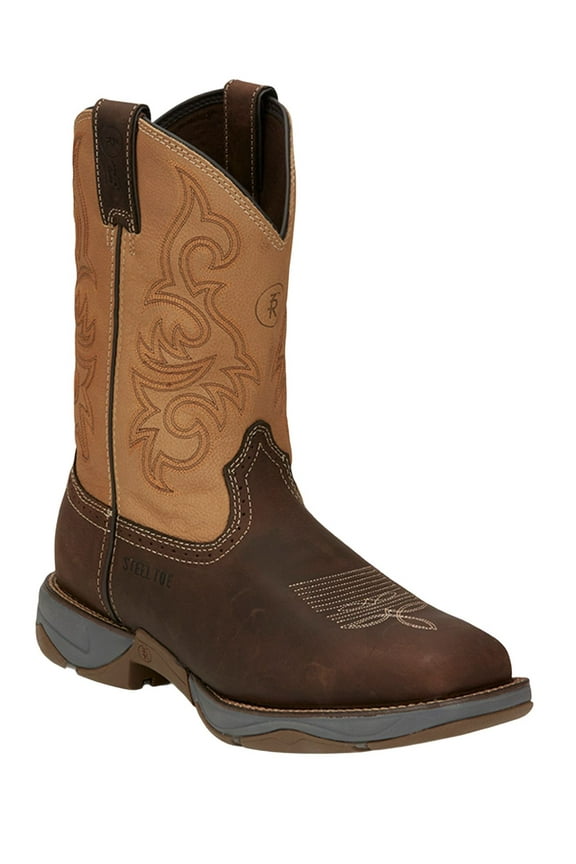 Tony Lama Men's Dusty Junction Work Boot Steel Toe Brown 9 D(M) US