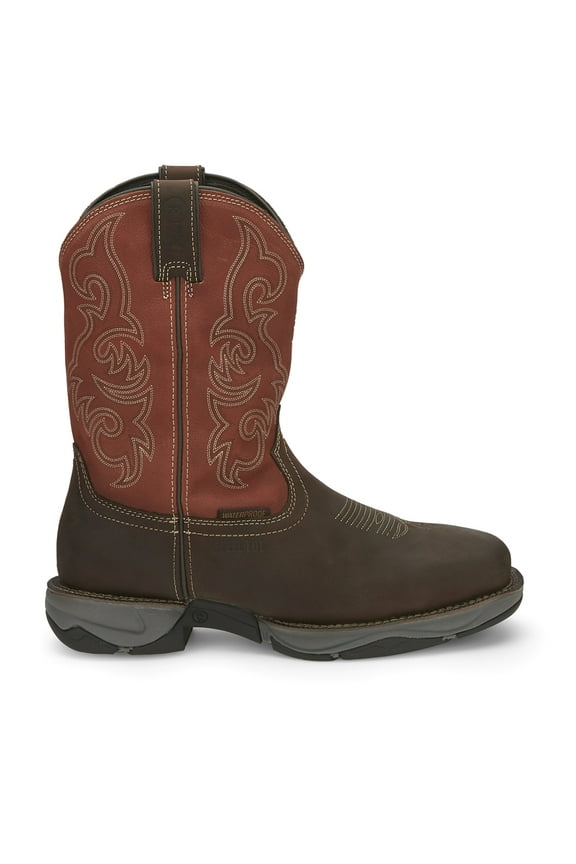 Tony Lama Men's Junction Waterproof Work Boot Steel Toe Brown 7 D(M) US