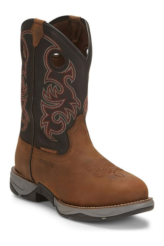 Tony Lama Men's Junction Waterproof Western Work Boot Steel Toe - RR3355 10.5 EE US