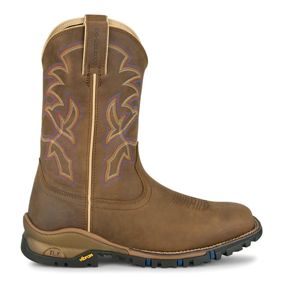 Tony Lama Mens Roustabout 11 Inch Embroidered Waterproof Soft Toe