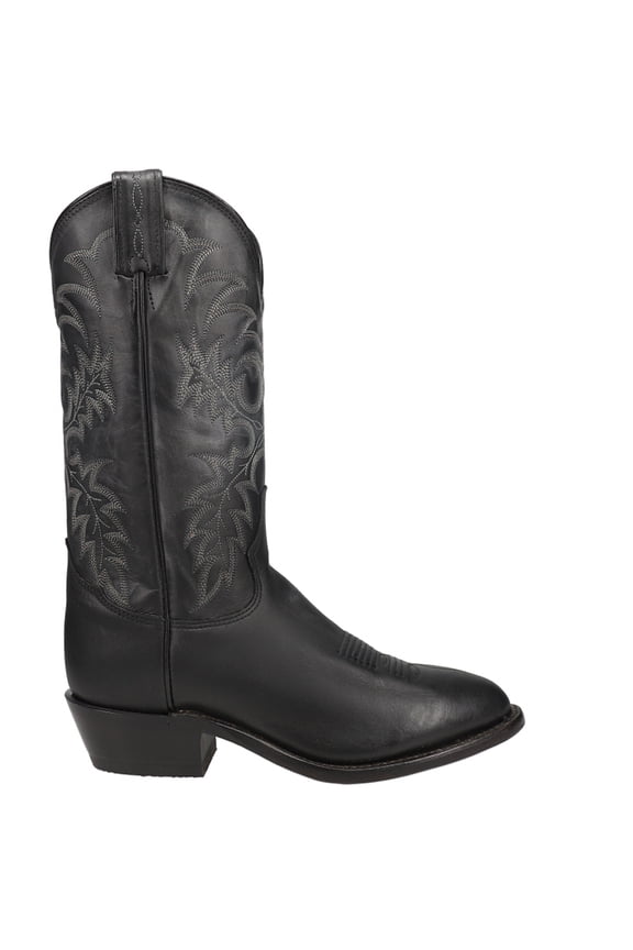 Tony Lama Mens Segar Embroidered Round Toe Pull On Cowboy Mid Calf Boots