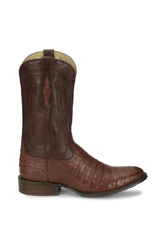 Tony Lama Mens Tremaine Embossed 12 Inch Round Toe Cowboy Mid Calf Dress