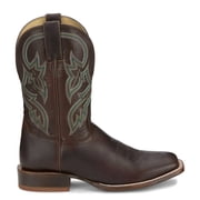 Tony Lama Mens Wray 11 Inch Embroidered Square Toe Cowboy Mid Calf Boots