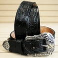 thumbnail image 1 of Tony Lama Men's Western Ride Leather Belt - C41514 44, 1 of 7