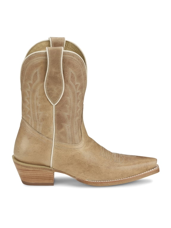 Tony Lama Womens Areli Bone Goat with 9in Matching Top 9x1 Tan
