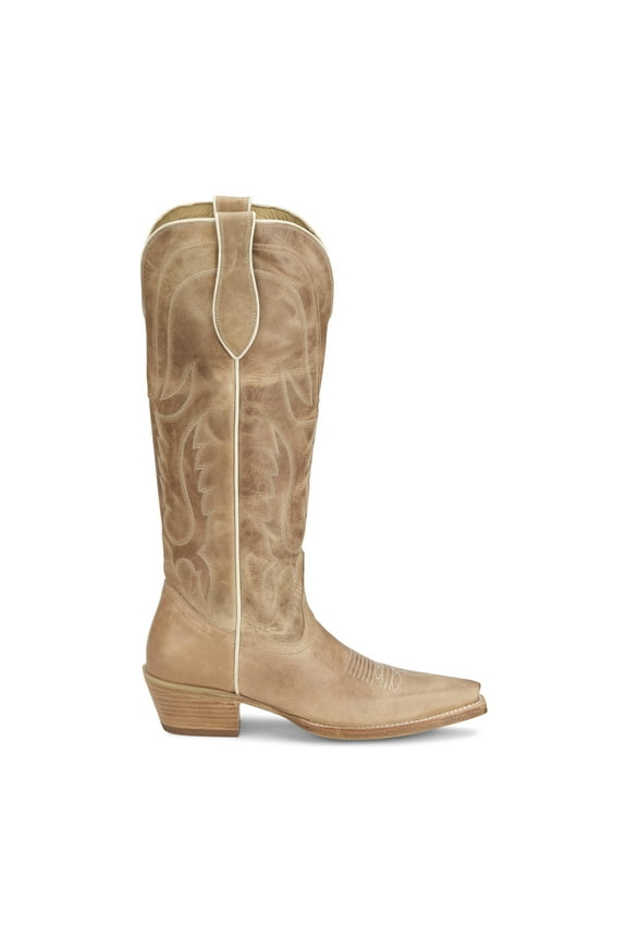Tony Lama Womens Jess 15 Inch Embroidered Snip Toe Cowboy Tall Boots