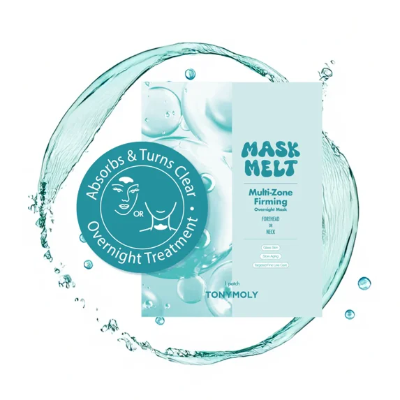 Tony Moly MASK MELT Multi-Zone Forehead or Neck Overnight Mask