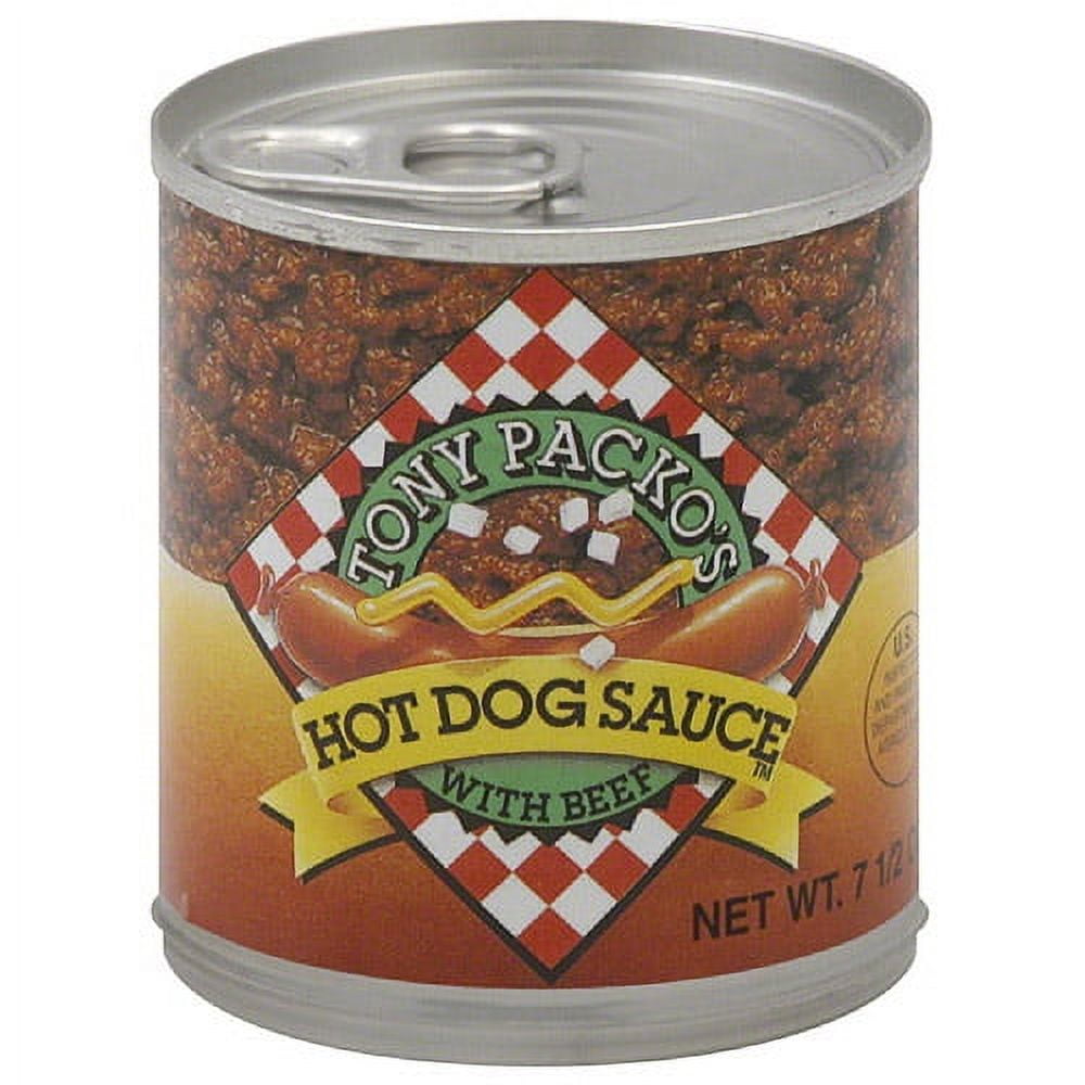 Tony Packo's Hot Dog Sauce with Beef, 7 .5 oz, (Pack of 12)