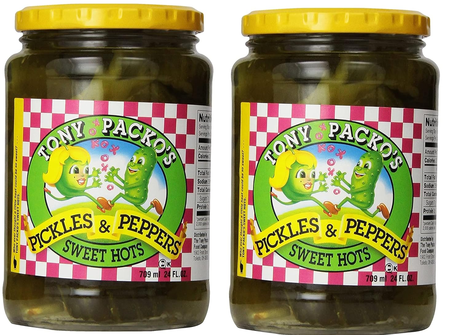 Tony Packo's Sweet Hot Pickles and Peppers, 24 Ounce (2Pack)