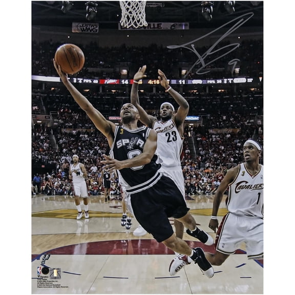 Tony Parker San Antonio Spurs Autographed 16" x 20" 2007 NBA Finals Layup vs. Cleveland Cavaliers Photograph - Fanatics Authentic Certified