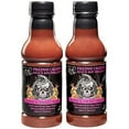 thumbnail image 1 of Tony Piggs Hot BBQ Sauce - (2 pack, 19oz) -Fresno Creeper Hot BBQ Sauce - Hand-Crafted Hot Barbecue Sauce made w real hot peppers and Nothing Artificial - Ribs, Wings, and Veggies, 1 of 2