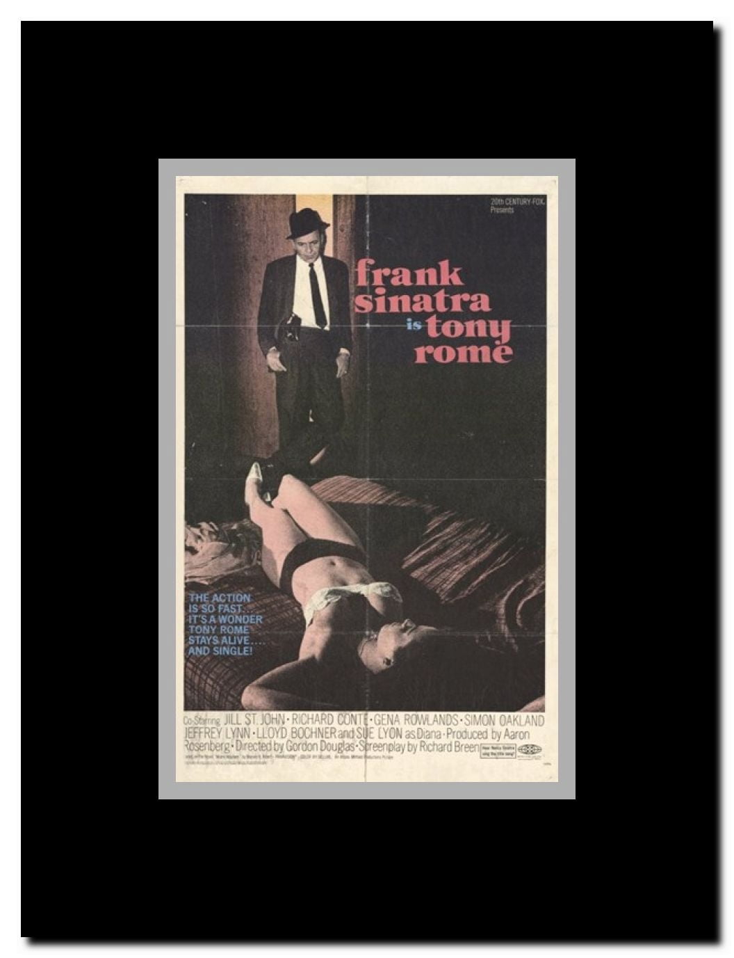 Tony Rome Framed Movie Poster