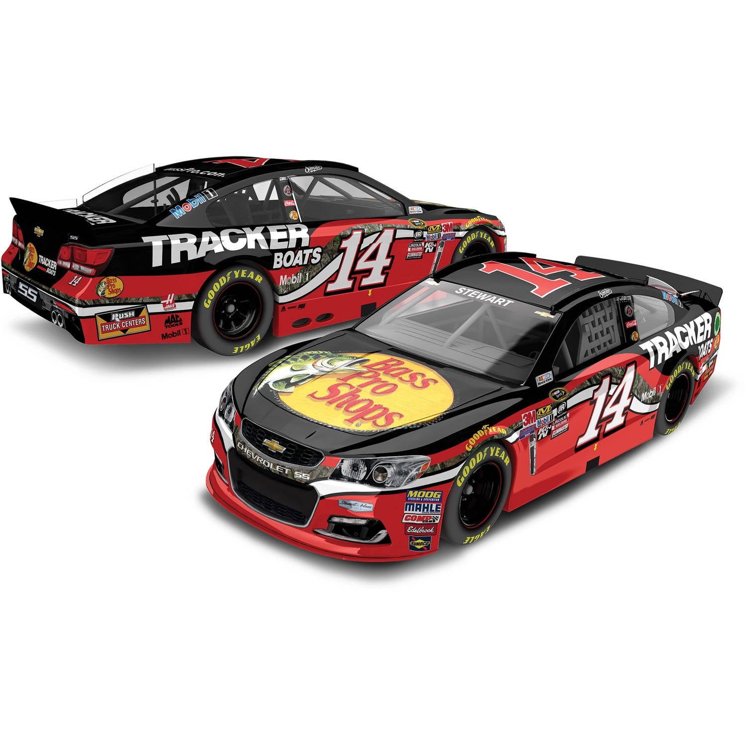 Tony Stewart #14 Bass Pro Shops 2016 Chevrolet SS NASCAR Die-Cast Car, 164 Scale HT produced by Lionel Racing