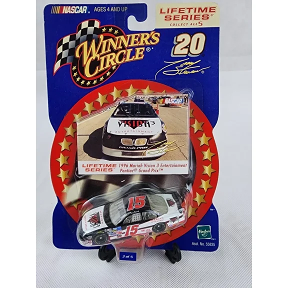 Tony Stewart # 15 1/64 scale diecast and collectible card Winners Circle Lifetime series 1996