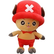 Tony Tony Chopper Plush Toy,12 inch Kawaii Stuffed Animal Plushie Doll Gift for Kids and Fans. (Red)
