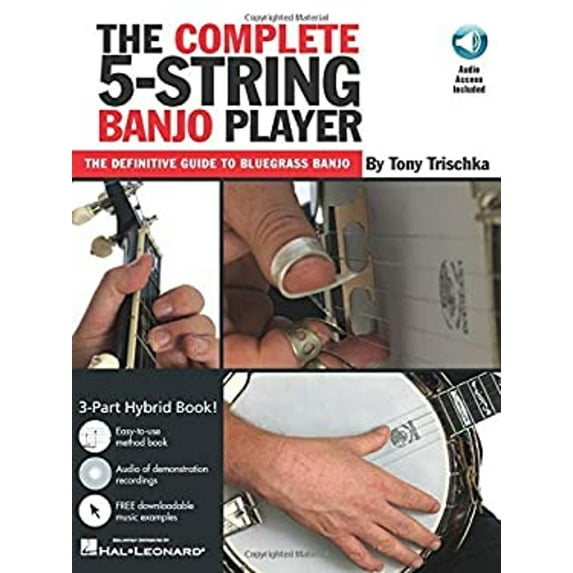 Pre-Owned The Complete 5-String Banjo Player Bluegrass Banjo Instruction Book Beginner to Advanced Techniques Chords Improvisation and Online Audio Learn Authen (Paperback) 0825603552 9780825603556