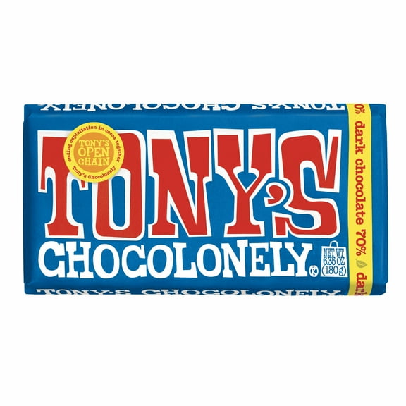 Tony’s Chocolonely 70% Dark Chocolate Bar, 6.35 oz