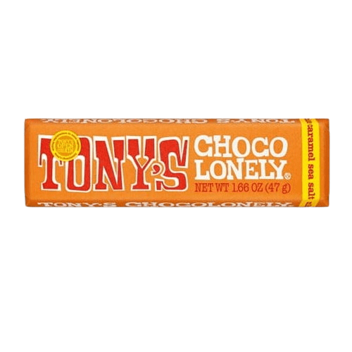 Tony's Chocolonely Milk Chocolate Bar with Caramel and Sea Salt, 1.7oz