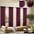 thumbnail image 1 of Tony's Collection 4 Panels Softline Snow Entamin Voile Sheer Curtain Bohemian Rod Pocket Bohemian Style for Bedroom/ Living Room/Office, 1 of 2