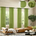 thumbnail image 1 of Tony's Collection 4 Panels Softline Snow Entamin Voile Sheer Curtain Bohemian Rod Pocket Bohemian Style for Bedroom/ Living Room/Office, 1 of 2