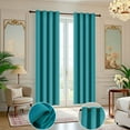 thumbnail image 1 of Tony's Colllection 2 Panels Solid Thermal Insulated Grommet Blackout Curtains/Drapes for Bedroom Window, 1 of 9