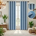 thumbnail image 1 of Tony's Colllection 2 Panels Solid Thermal Insulated Grommet Blackout Curtains/Drapes for Bedroom Window, 1 of 11