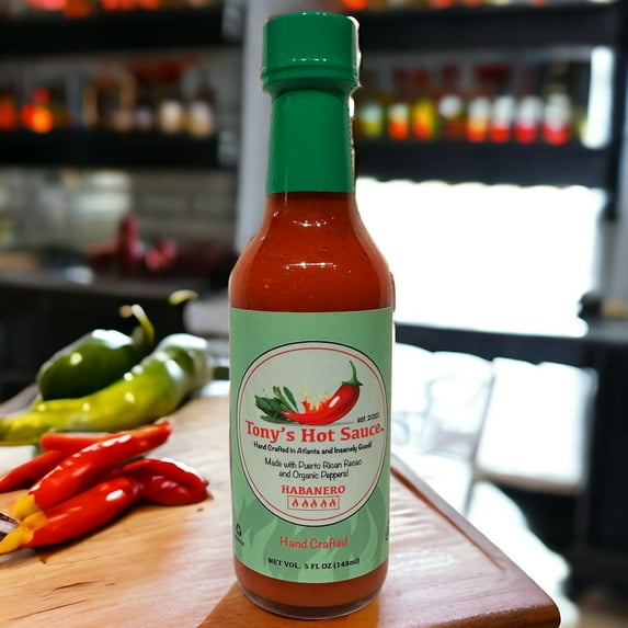 Tony's Handcrafted "Habanero" Hot Sauce 5oz
