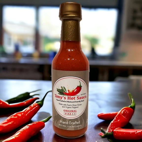 Tony's Handcrafted Hot Sauce- Original Flavor 3.oz Bottle